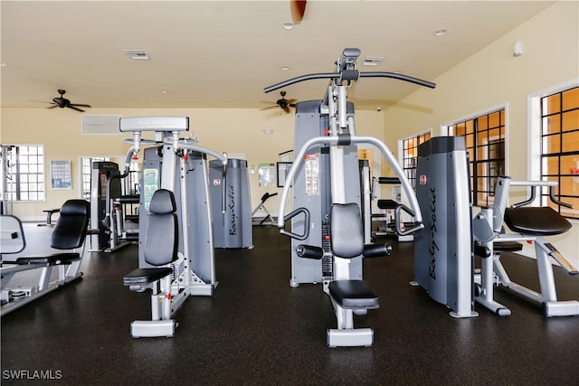 view of workout area