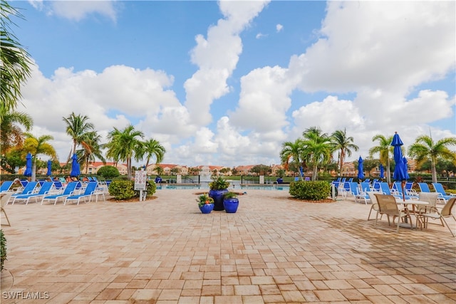 exterior space featuring a community pool