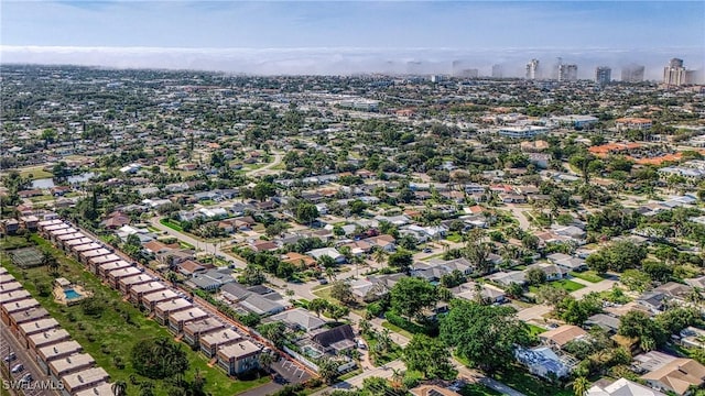 drone / aerial view featuring a view of city