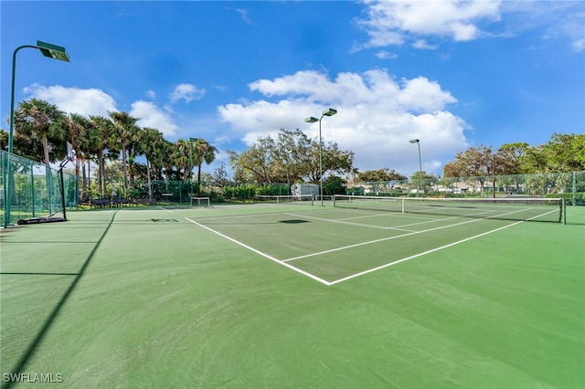 view of sport court