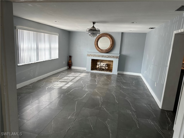 view of unfurnished living room