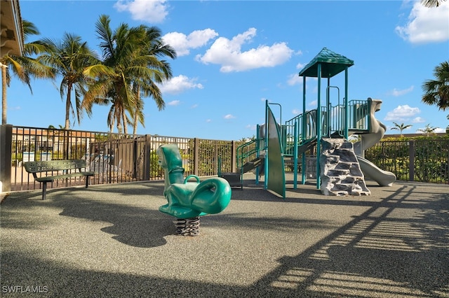 view of play area