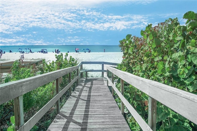 water view featuring a view of the beach