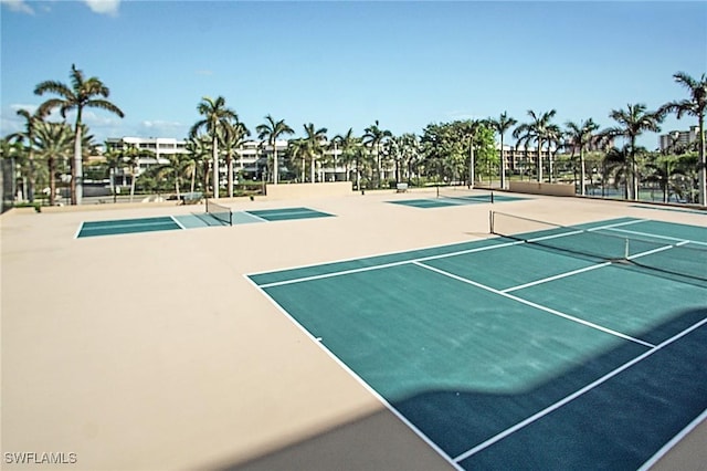 view of sport court featuring basketball court