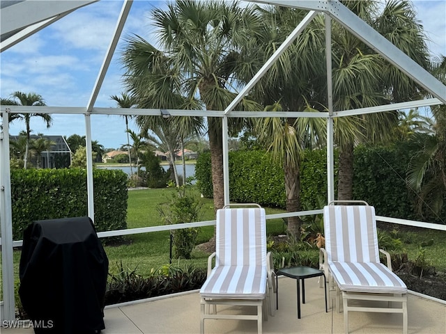 view of sunroom / solarium