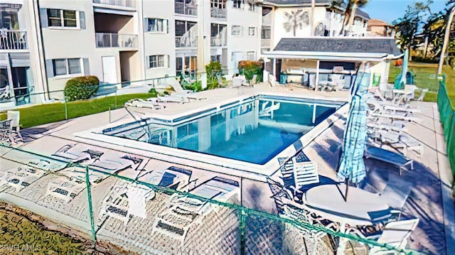 view of pool