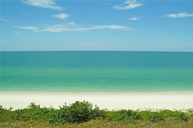 water view featuring a view of the beach