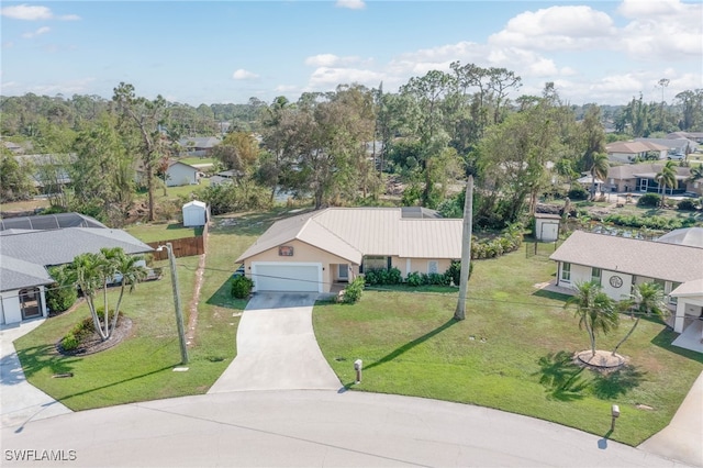 birds eye view of property