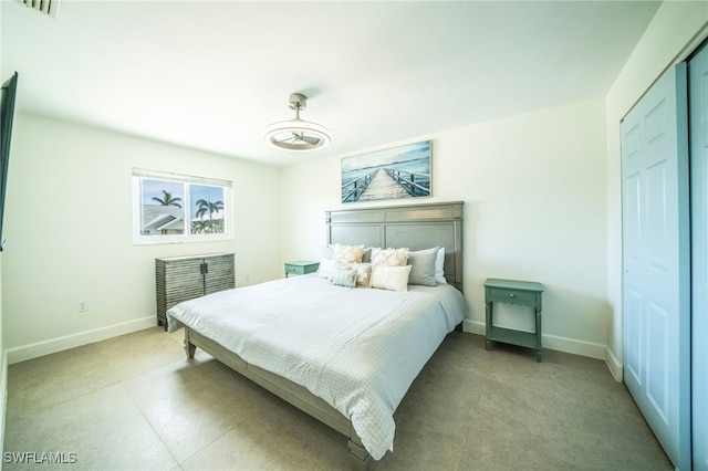 21671/21673 Indian Bayou Dr, Fort Myers Beach, FL 33931 - bedroom featuring baseboards and a closet