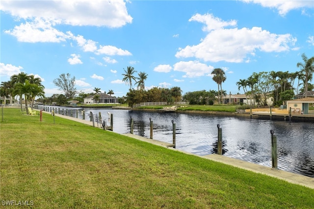 property view of water