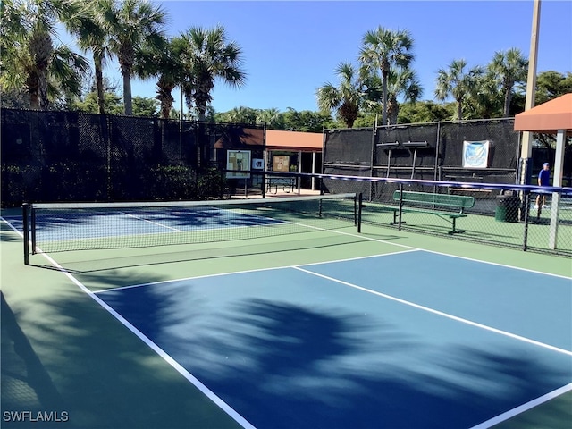 view of tennis court