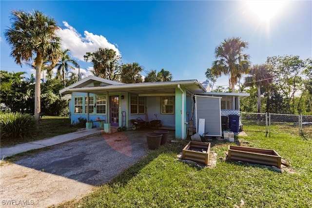 view of front of home