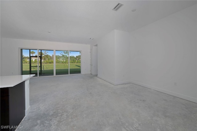 view of unfurnished living room