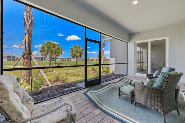 view of sunroom / solarium