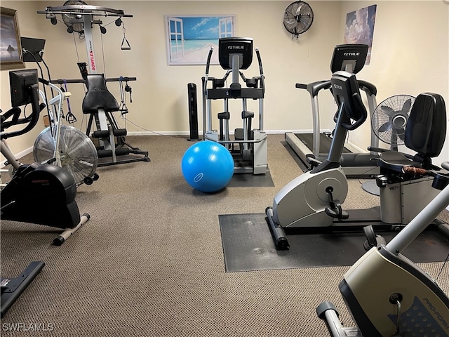 view of exercise room