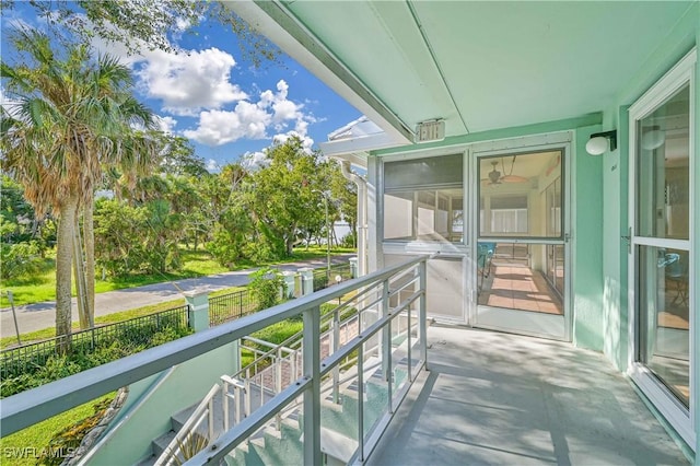 view of balcony