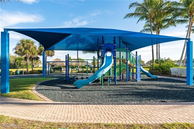 view of jungle gym