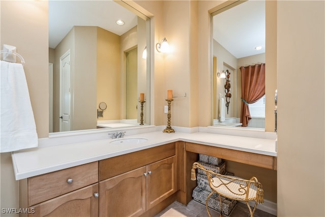 bathroom with vanity