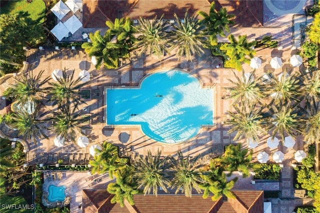 5100 Baybridge Blvd Unit 1901, Estero, FL 33928 - drone / aerial view of a pool