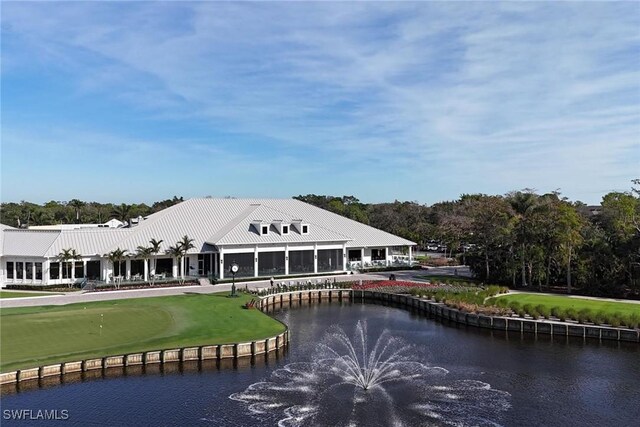 760 Waterford Dr Unit 104, Naples, FL 34113 - exterior space featuring a water view
