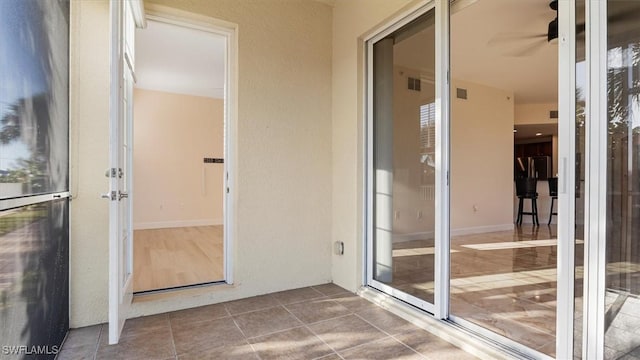 balcony featuring visible vents