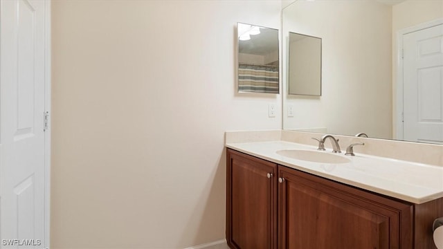 bathroom with vanity