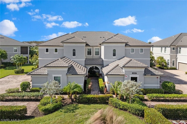 exterior space featuring a front lawn