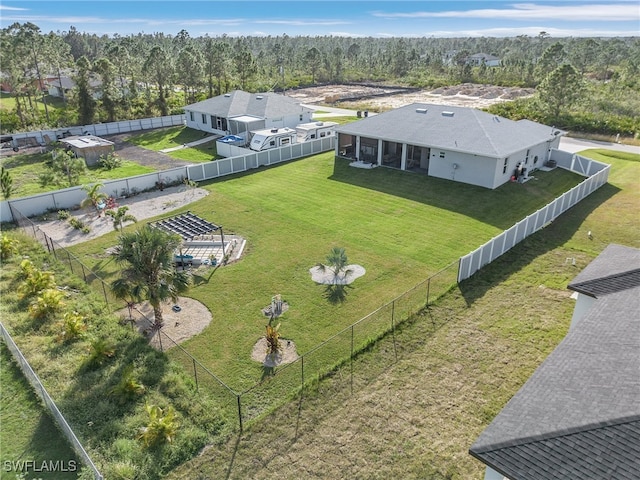 birds eye view of property