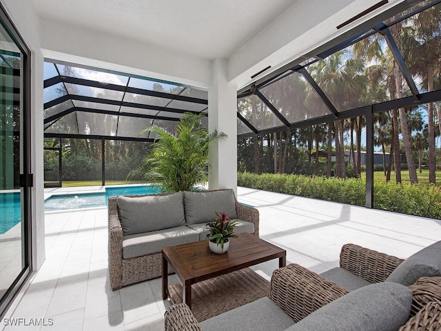 view of sunroom / solarium