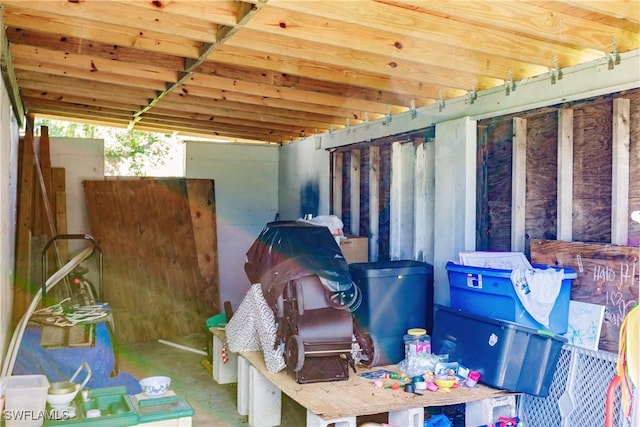 view of storage room