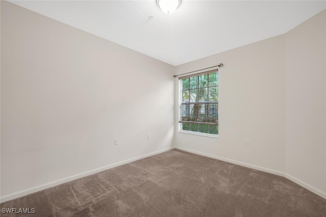 unfurnished room with carpet floors