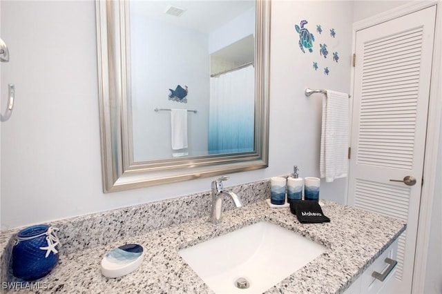 bathroom with vanity