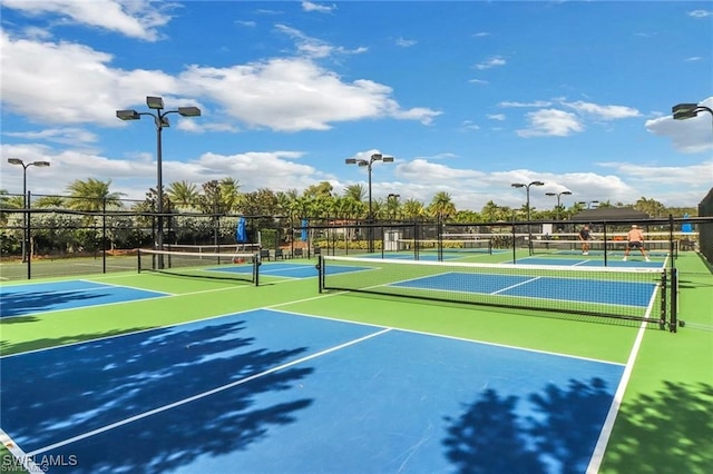 view of sport court with basketball court