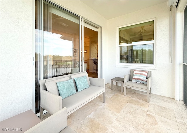 view of patio with an outdoor living space