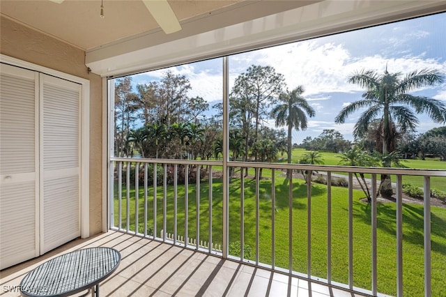 view of balcony