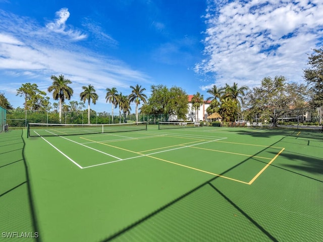 view of sport court