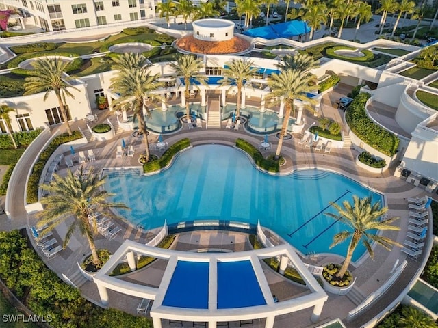 4951 Bonita Bay Blvd Unit 2205, Bonita Springs, FL 34134 - view of pool with a patio and a pool with connected hot tub