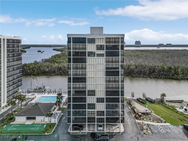 view of property featuring a water view