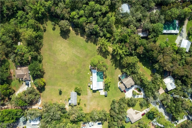 bird's eye view featuring a rural view