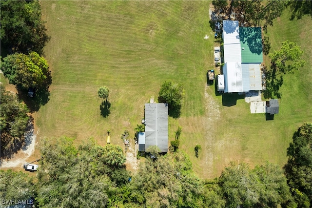 drone / aerial view featuring a rural view