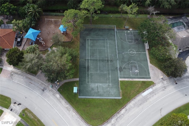 birds eye view of property