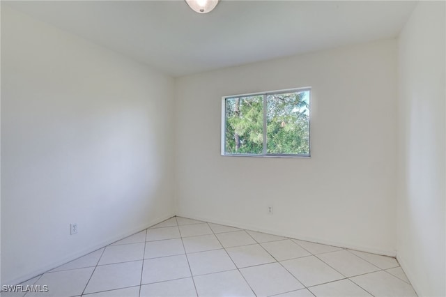 view of tiled empty room