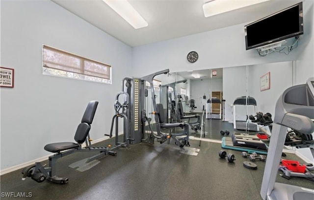 view of exercise room