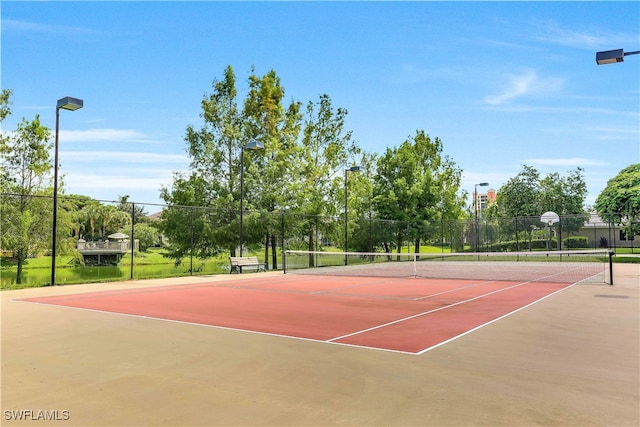 view of sport court