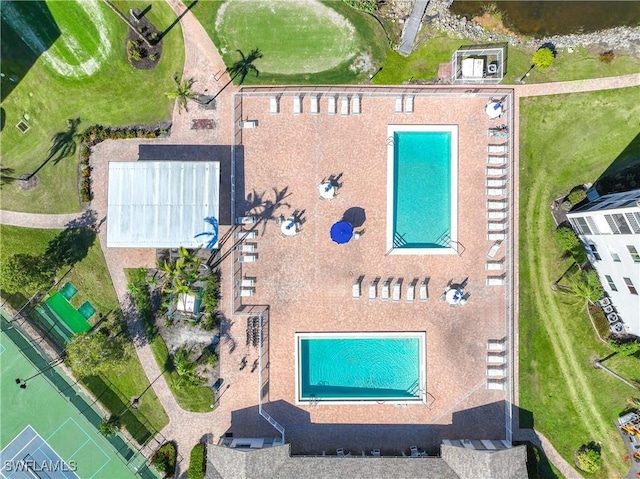 14871 Hole In 1 Cir Unit Ph1, Fort Myers, FL 33919 - view of subject property featuring a pool area