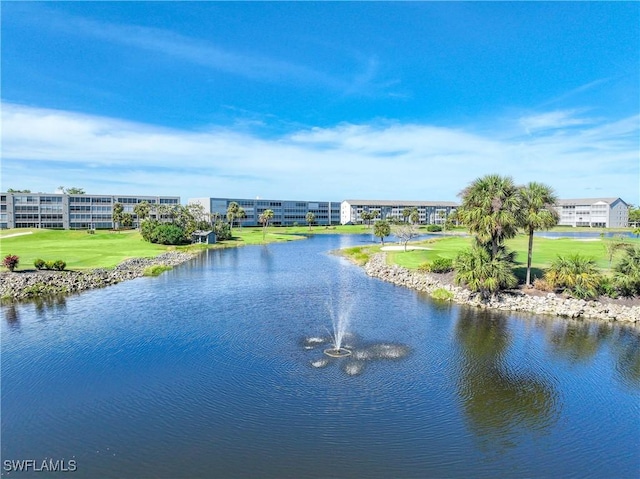 14871 Hole In 1 Cir Unit Ph1, Fort Myers, FL 33919 - water view with a local golf course