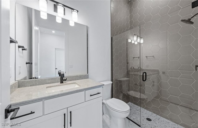 14111 Calaveras Ct, Estero, FL 33928 - full bath featuring vanity, a shower stall, and toilet