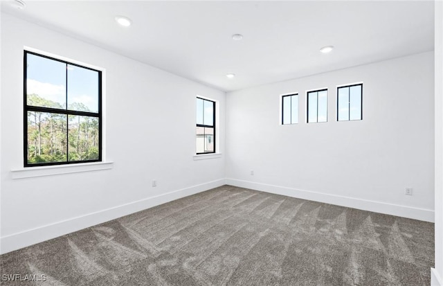 14111 Calaveras Ct, Estero, FL 33928 - spare room with carpet flooring, baseboards, and recessed lighting