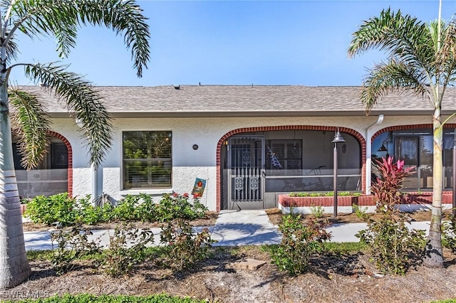 view of ranch-style home