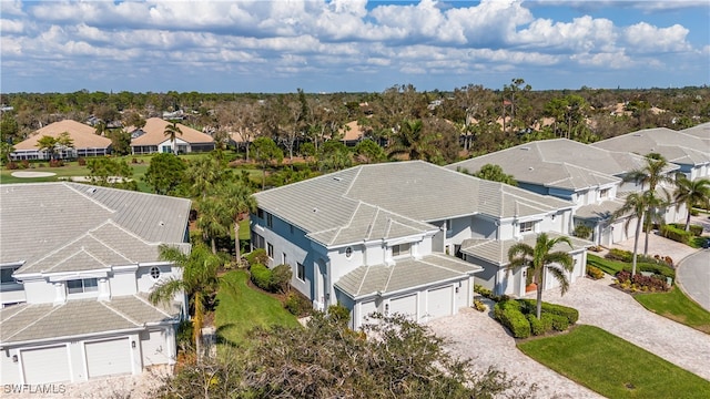 bird's eye view with a residential view